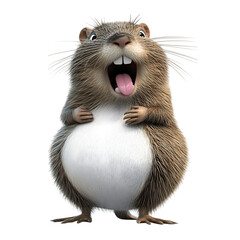 Delightful Render Happy Rodent Smiling