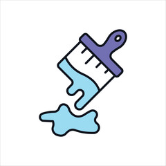 Dripping Brush Vector icon