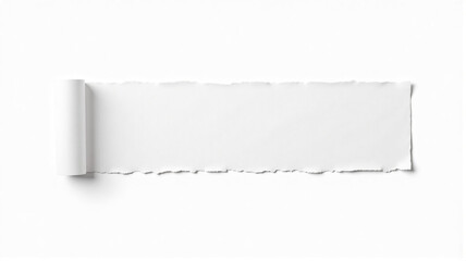 white torn paper