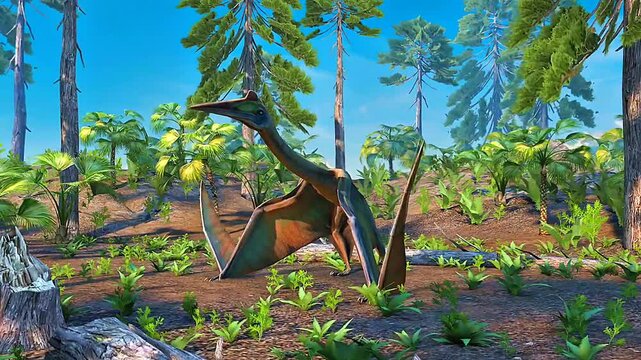  Quetzalcoatlus 3D animation