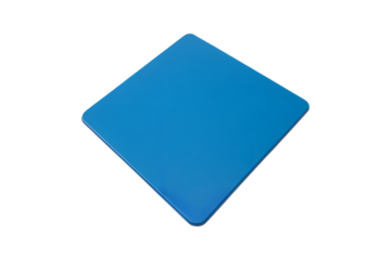 Blue Square Isolated on Grey , Abstract and Minimal Design Element transparent background