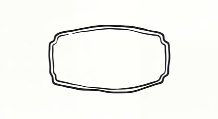 Black outline decorative frame