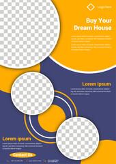 Vibrant Real Estate Flyer Template &ndash; Buy Your Dream House