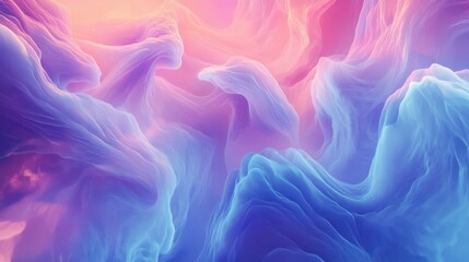 A vibrant abstract background featuring flowing lines of light in shades of blue, pink, and purple, creating a dreamy and cosmic atmosphere.