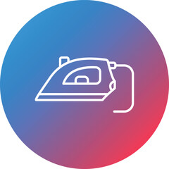 Iron Line Gradient Circle Background Icon