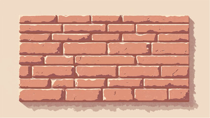 Obraz premium Brick wall background. Close-Up View of Classic Brick Wall. Illustration of a Red Brick Wall with Weathered and Textured Surface
