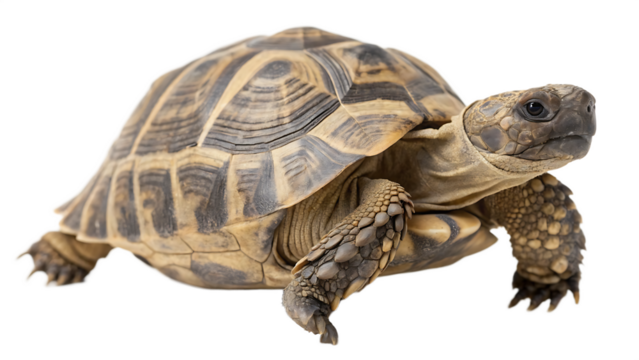 Tortoise Isolated on White Background