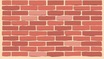 Obraz premium Brick wall background. Close-Up View of Classic Brick Wall. Illustration of a Red Brick Wall with Weathered and Textured Surface