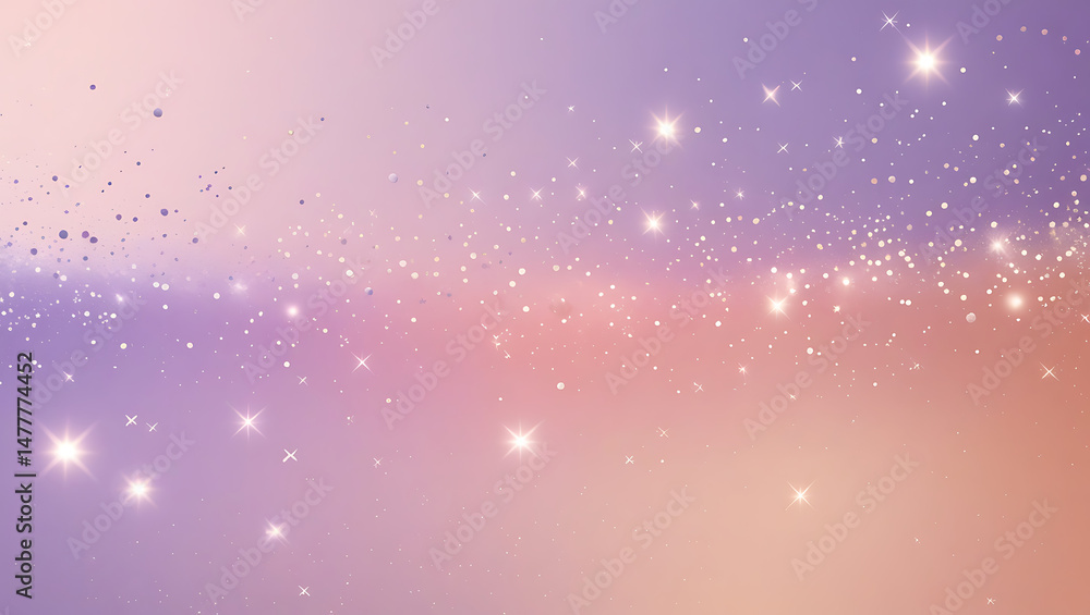 Poster abstract dreamy background with stars and bokeh for various creative designs and projects.