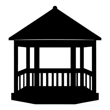 recommend clip art: gazebo vector silhouette icon - perfect for furniture icons, decals, or SVG crafts.