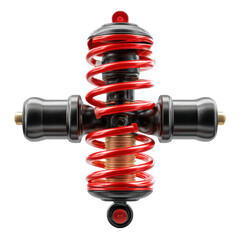 Toy shock absorber, ultra realistic uhd photo, on transparent background