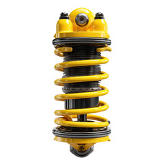 Toy shock absorber, ultra realistic uhd photo, on transparent background