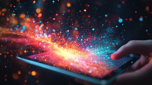 Fototapeta Interactive Digital Canvas, Unleashing Creativity through Technology