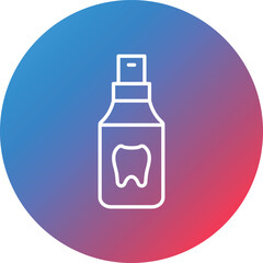 Freshener Line Gradient Circle Background Icon