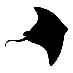 hagfish vector silhouette icon - ideal for fishing logos, seafood icons, and aquatic-themed graphics.