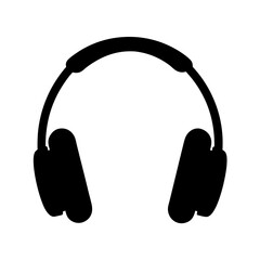 headphonesvector silhouette icon - perfect for electronics-themed crafts, decals, or SVG projects.