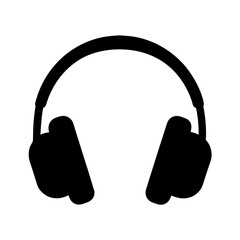 headphonesvector silhouette icon - perfect for electronics-themed crafts, decals, or SVG projects.