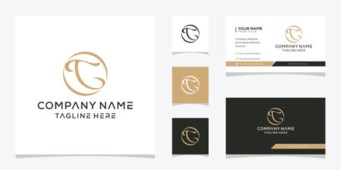 abstract initial letter TG logo design, luxury graphic vector, golden color concept