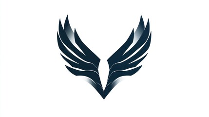 Obraz premium Abstract bird wings logo