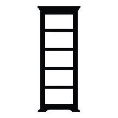 hutch vector silhouette icon - perfect for furniture icons, decals, or eps crafts.