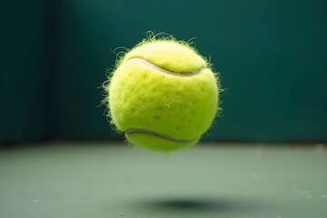 Sports Adrenaline &ndash; A Powerful Tennis Ball Shot Mid-Air