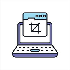 Crop Tool Vector icon