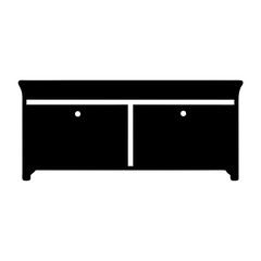 kitchen island vector silhouette icon - perfect for furniture icons, decals, or SVG crafts.