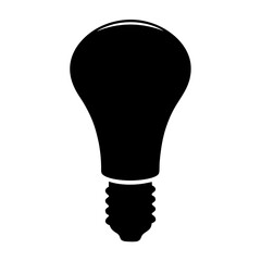 Obraz premium light bulb smart bulbvector silhouette icon - perfect for electronics-themed crafts, decals, or SVG projects.