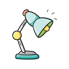reading lamp icon, reading lamp vector illustration-simple illustration of reading lamp, perfect for reading lamp logos and icons