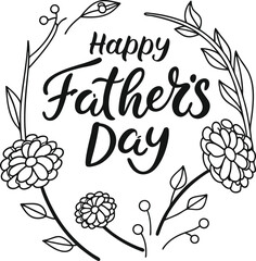 hand drawn vector illustration of flowers