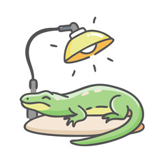 reptile basking lamp icon, reptile basking lamp vector illustration-simple illustration of reptile basking lamp, perfect for reptile basking lamp logos and icons