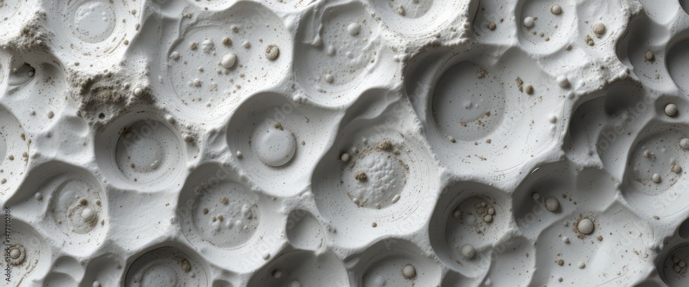 Poster abstract textured surface organic forms and cellular structures in grey tones