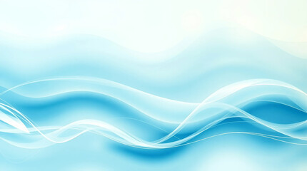 Fototapeta premium Abstract Wavy Background Design in Light Blue Color