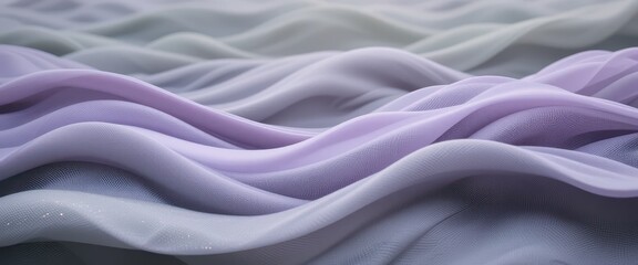 Obraz premium Serene Lavender and Sage Green Waves Soft Texture Abstract Background