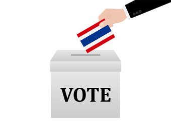 Election in the Thailand. Election Concept. Vector Illustration.