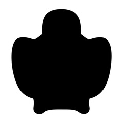 mudskipper vector silhouette icon - ideal for fishing logos, seafood icons, and aquatic-themed graphics.