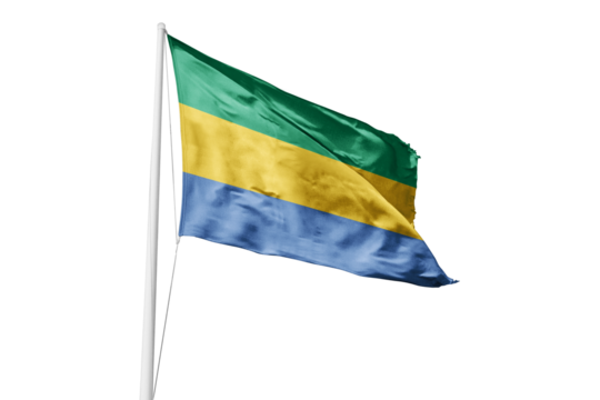 Flag of Gabon - Powered by Adobe
