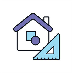 Home Design Vector icon