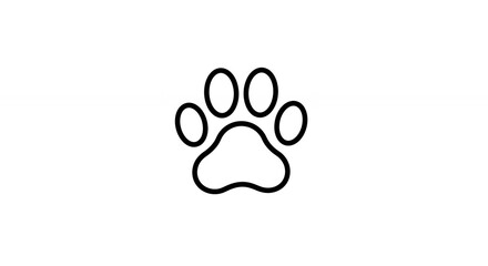 Simple paw print graphic