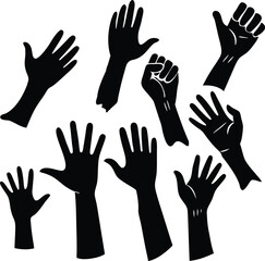 Fototapeta premium hands vector illustration