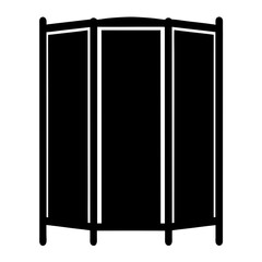 office partition vector silhouette icon - perfect for furniture icons, decals, or SVG crafts.
