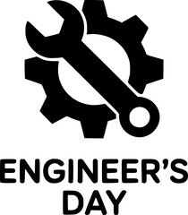 Crossed Wrenches Icon for Engineer's Day