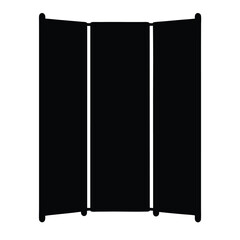 office partition vector silhouette icon - perfect for furniture icons, decals, or eps crafts.