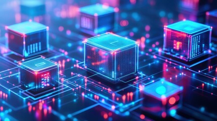 Smart rental management featuring a landlord using AI-driven platforms to optimize rental pricing, screen tenants, and manage leases efficiently.