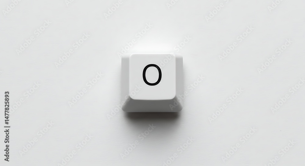 Poster Isolated 'O' Key from a Computer Keyboard