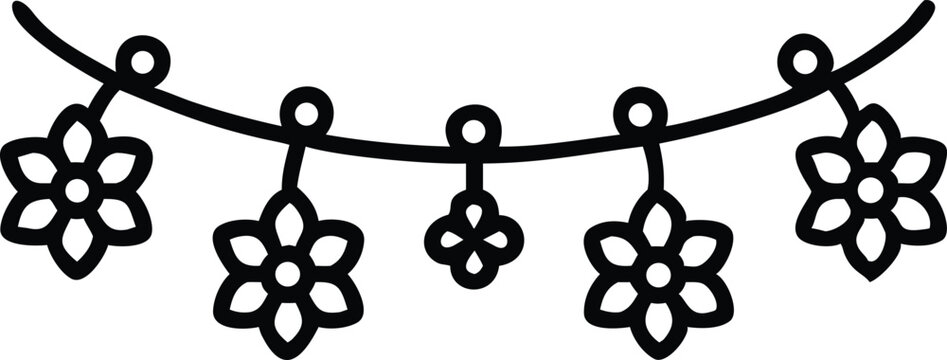 Cherry blossom strand in repeat