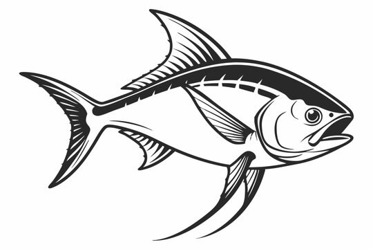 swordtail sihouette black vector