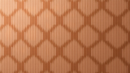 Naklejka premium Small porcelain mosaic tiles with embossed geometry. Artisanal terracotta effect, dimensional texture, high-resolution for contemporary interiors.