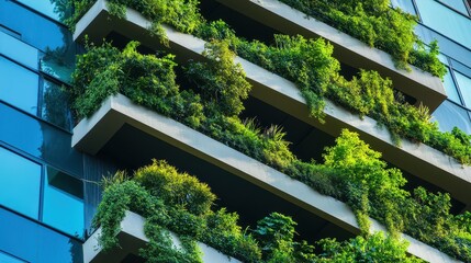 The image showcases green building practices by featuring an architectural office environment designed to emphasize eco-friendly principles.