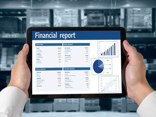 Business data dashboard provide business intelligence analytic for marketing strategy planning...